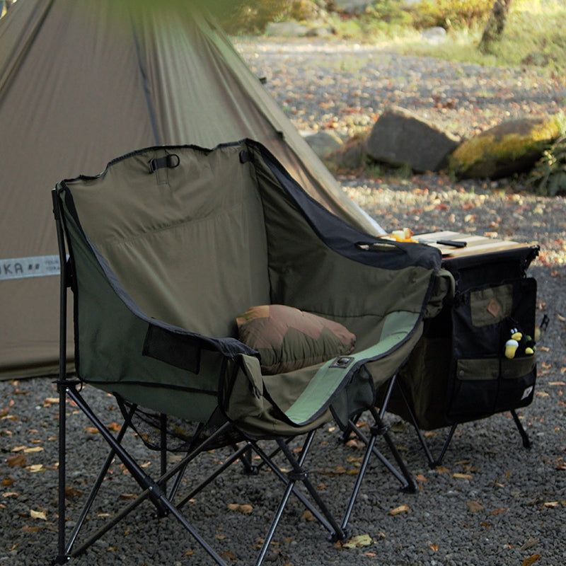 60/40 CLOTH TWIN SOFA CHAIR (OLIVE)