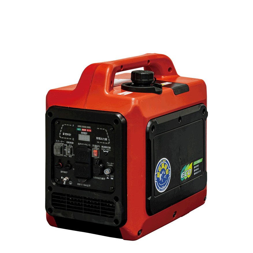 インバータ発電機(ガソリンエンジン)IEG1601ME