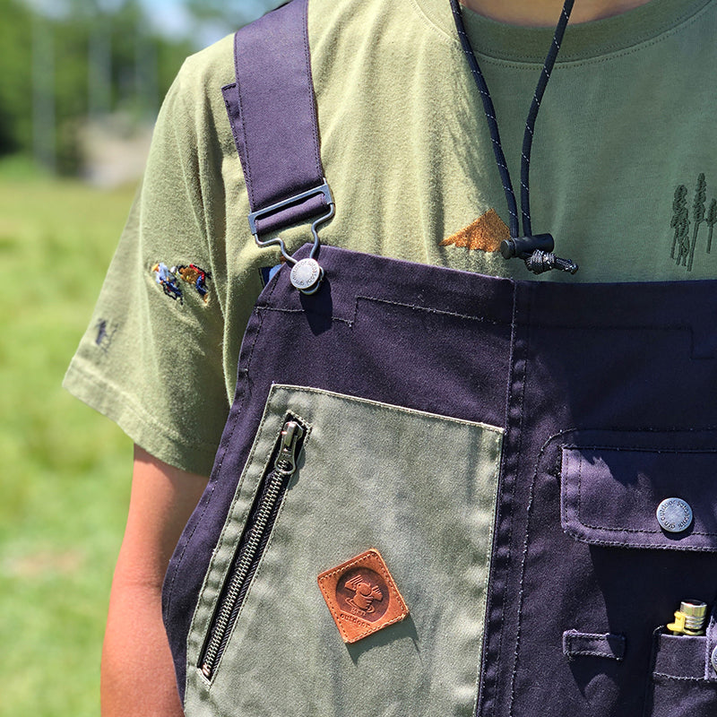 HIASOBI CAMPER BIG BEN OVERALL BLACKDENIM
