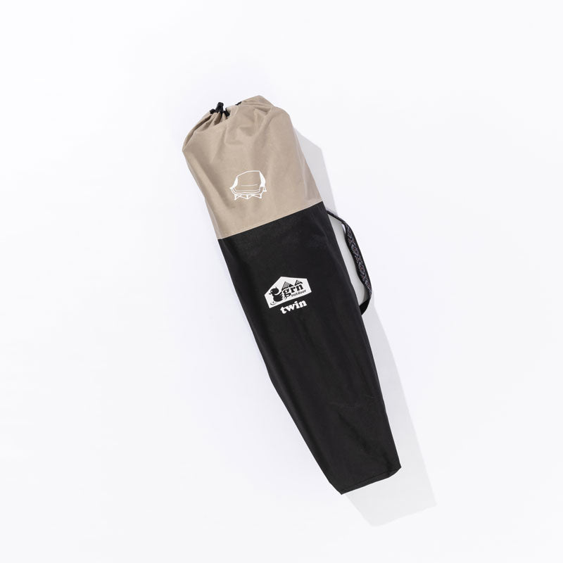 60/40 CLOTH TWIN SOFA CHAIR (BLACK)