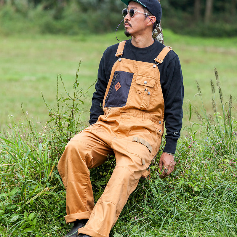 HIASOBI CAMPER BIG BEN OVERALL BLACKDENIM