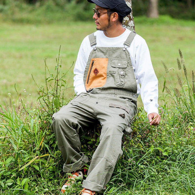 HIASOBI CAMPER BIG BEN OVERALL BLACKDENIM