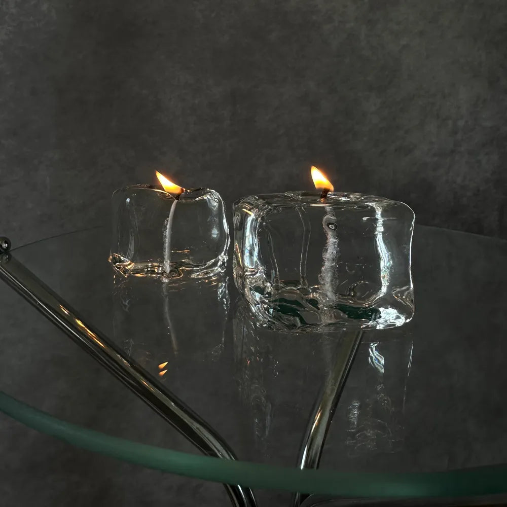 氷のようなキャンドル