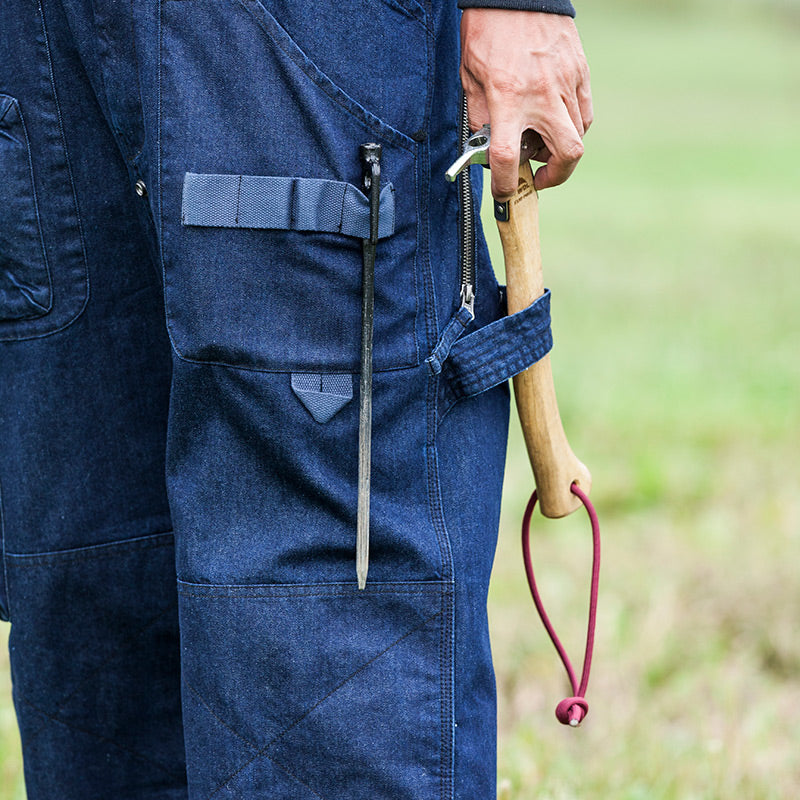 HIASOBI CAMPER BIG BEN OVERALL BLACKDENIM