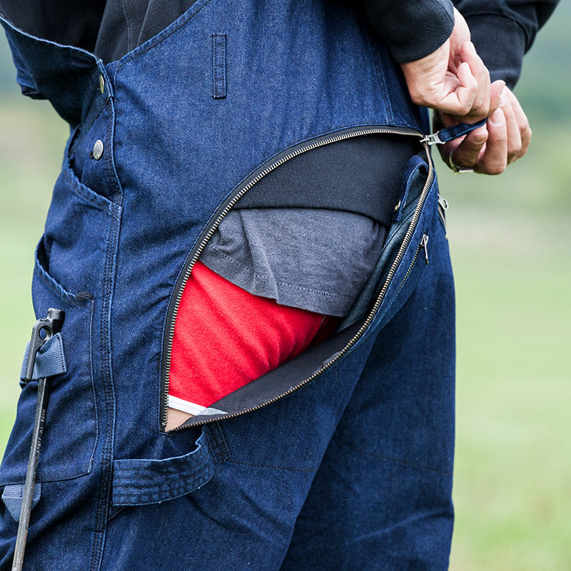 HIASOBI CAMPER BIG BEN OVERALL BLACKDENIM