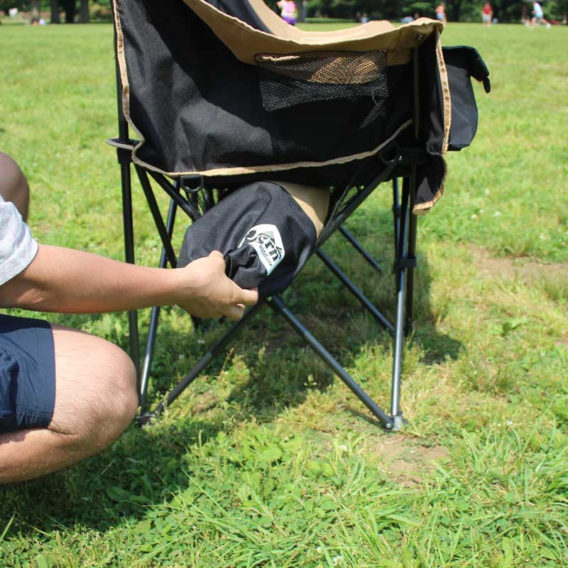 60/40 CLOTH TWIN SOFA CHAIR (BLACK)