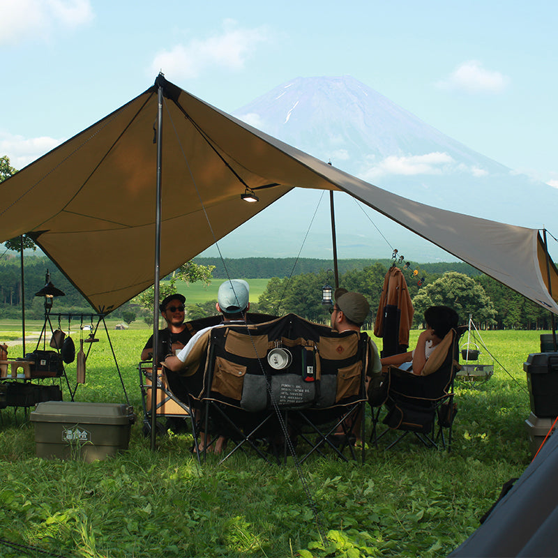 60/40 CLOTH TWIN SOFA CHAIR (BROWN)