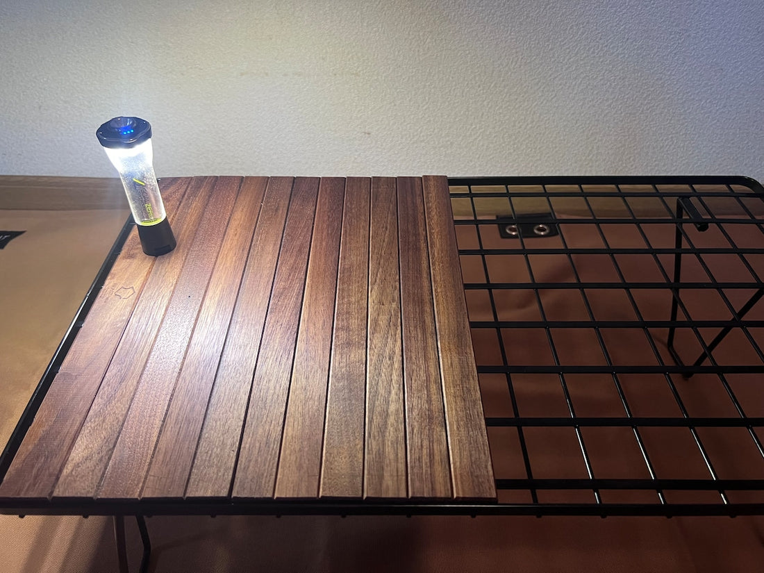 【BEAST-uni】ユニフレーム フィールドラック用天板 ハーフサイズ◻︎ウォールナット(ダーク)