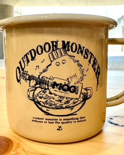 アウトドアモンスターガーリックボーイ ホーローマグカップ