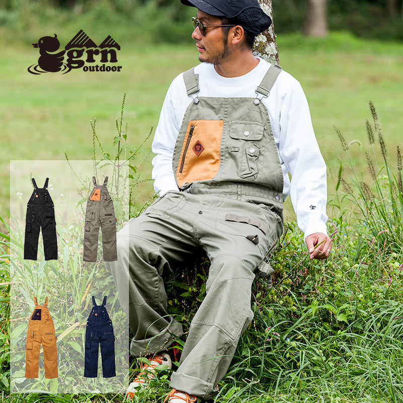 HIASOBI CAMPER BIG BEN OVERALL BLACKDENIM